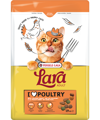 Versele-Laga Lara Adult Turkey & Chicken Cat Food - 1.9 kg