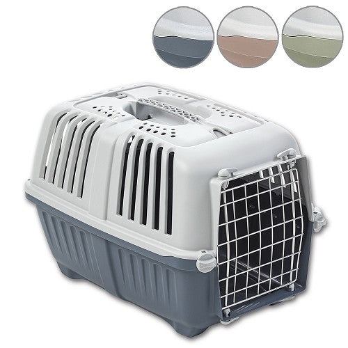 Blue Gray Pet Carrier - 81 x 57 x 53 cm