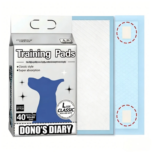 Disposable Training Pads with Corner Stickers - 60 x 60 cm - 40 pcs