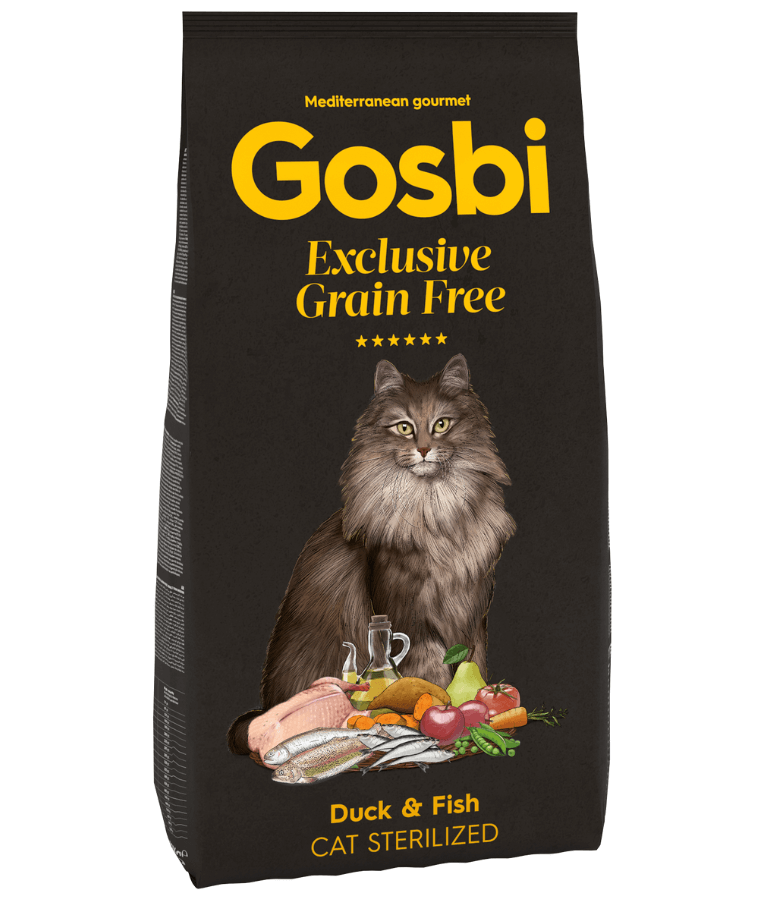 Gosbi Exclusive Duck and Fish Sterilized Adult Dry Cat Food