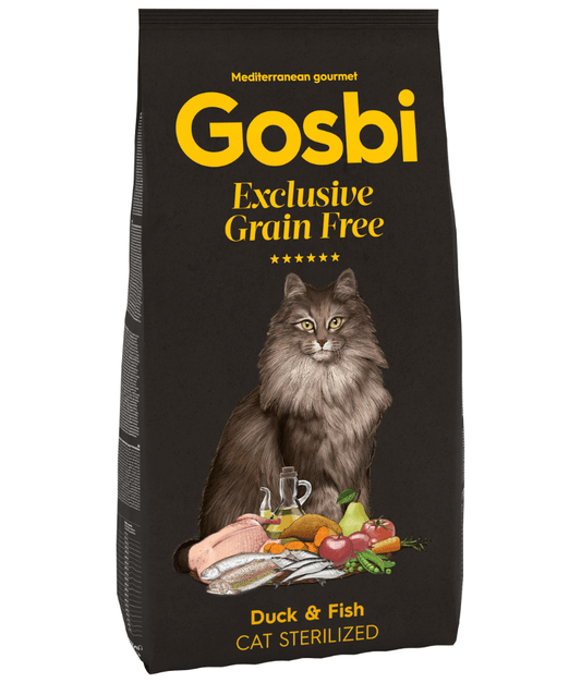 Gosbi Exclusive Duck and Fish Sterilized Adult Dry Cat Food