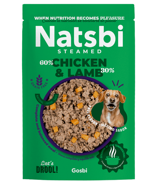 Gosbi Natsbi Steamed Chicken and Lamb Fresh Dog Food