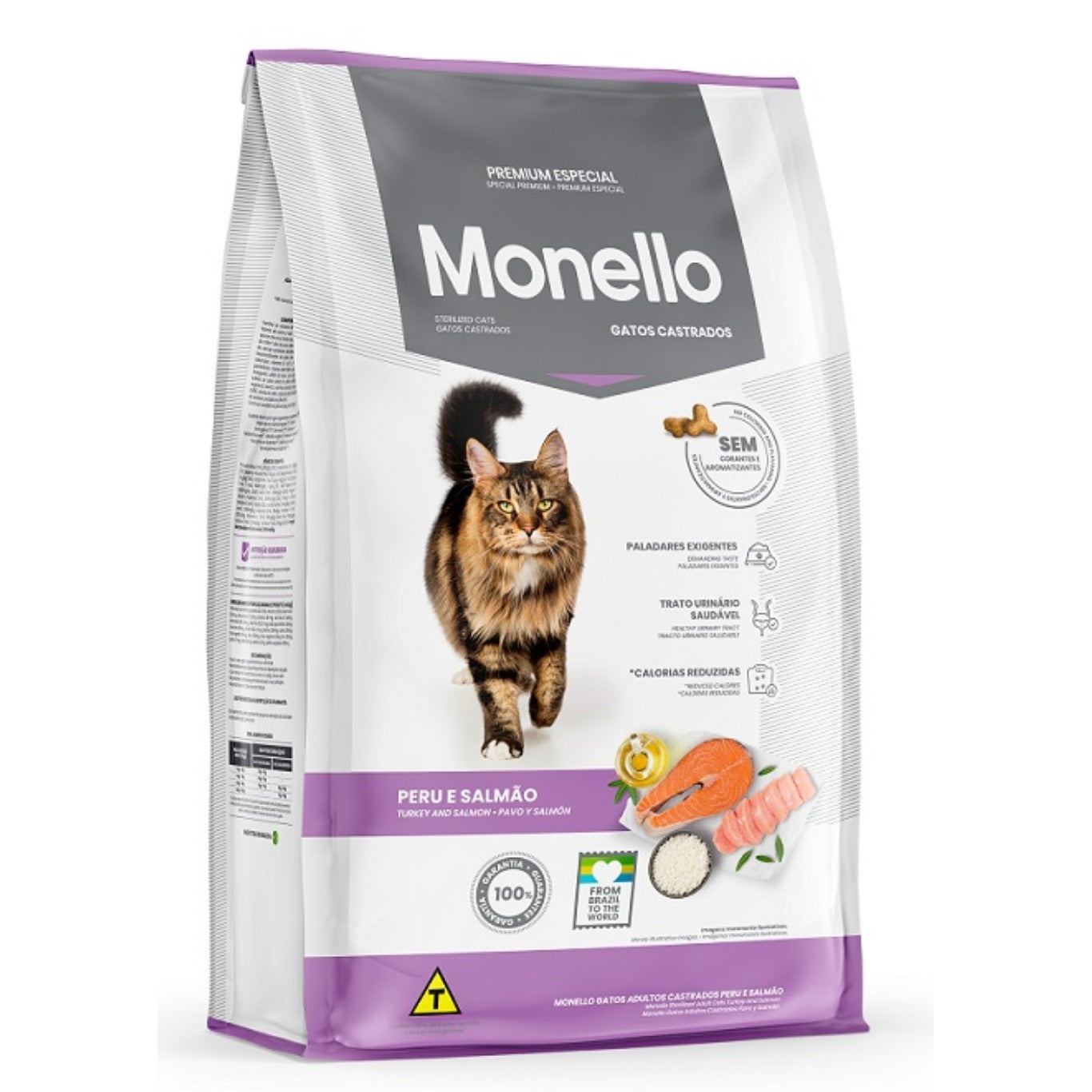 Monello Cat Castrated Turkey & Salmon