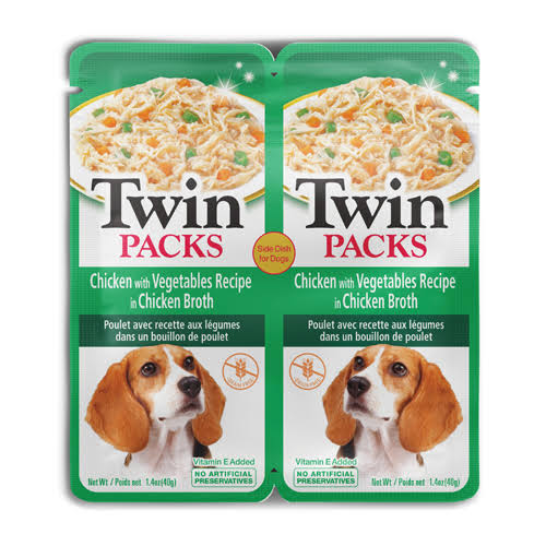 Inaba Dog Twin Packs Chicken With Vegetables (80g)