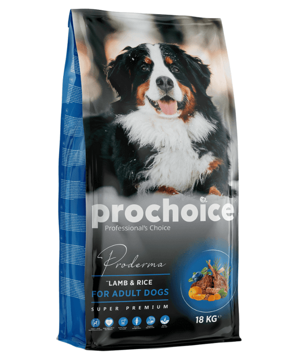 Prochoice Proderma Lamb and Rice Adult Dog Food 18kg