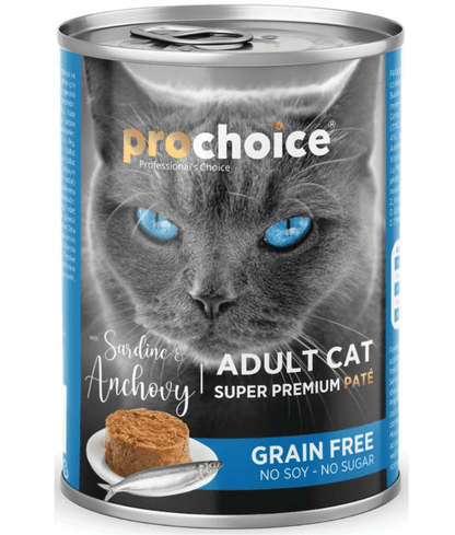 Prochoice Adult Cat Premium Pate With Sardine & Anchovy 400g