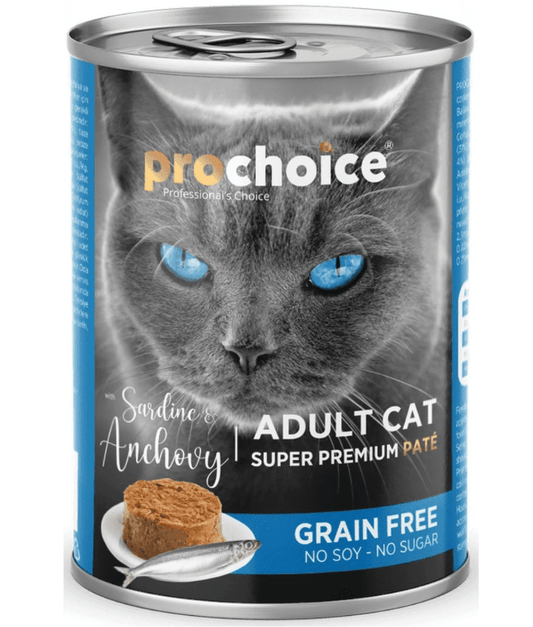 Prochoice Adult Cat Premium Pate With Sardine & Anchovy 400g