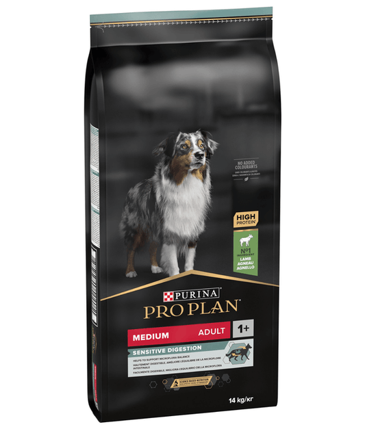 Purina Pro Plan Sensitive Digestion Medium Adult Dry Dog Food With Lamb - 3kg