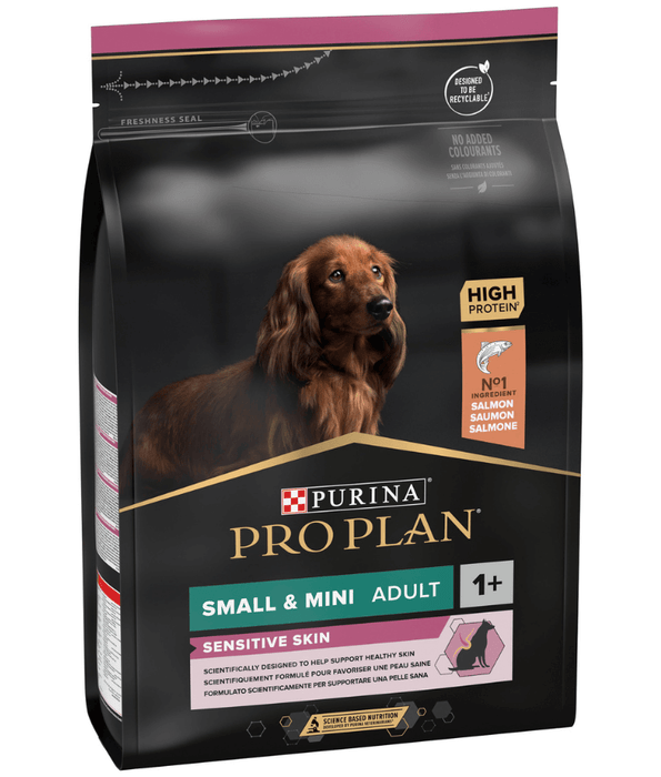 Purina Pro Plan Sensitive Skin Small & Mini Puppy Dry Dog Food With Salmon - 3kg