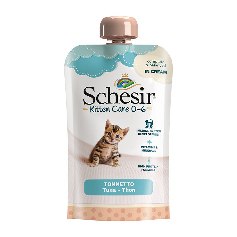 Schesir Kitten Pouch cream Tuna 0-6 (150g)