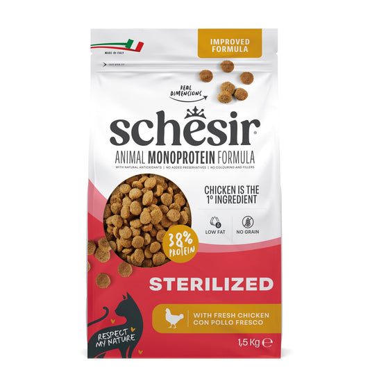 Schesir Cat Sterilized & Light Rice in Chicken (1.5kg)