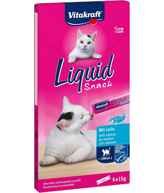 Vitakraft Liquid Snack Salmon Omega 3 90g