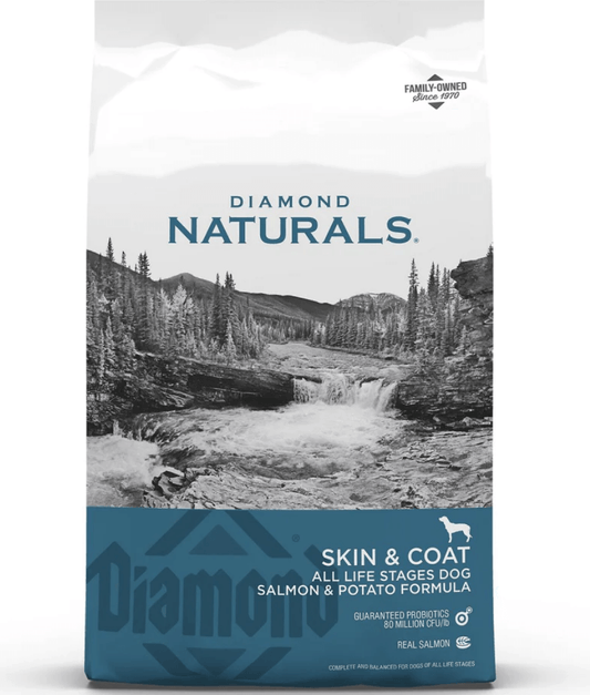 Diamond Naturals Skin & Coat All Life Stages Dry Dog Food with Salmon - 2kg