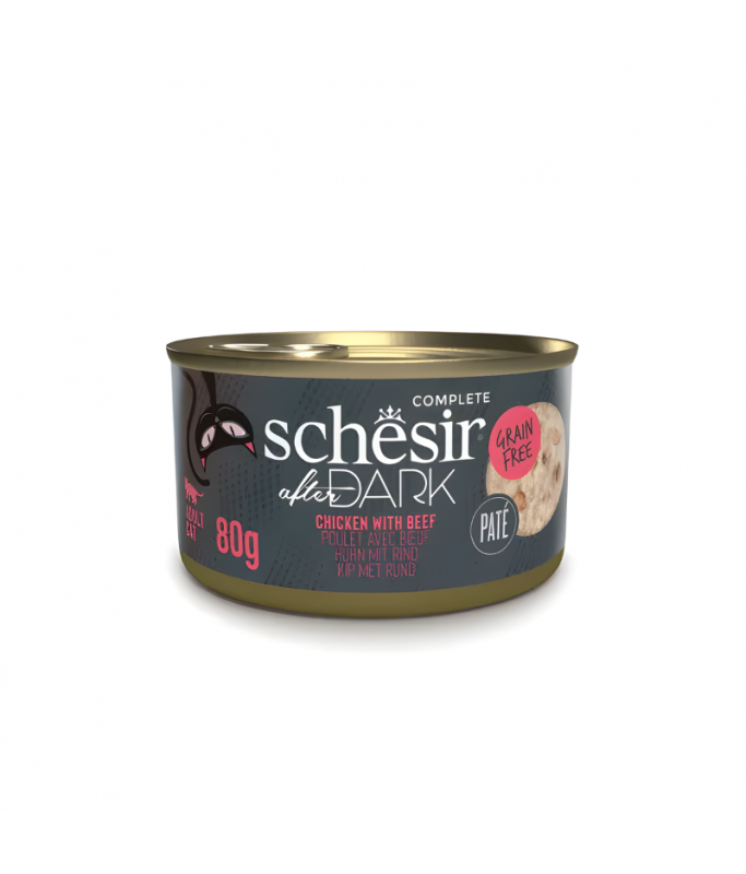 Schesir After Dark Pate Cat Can Chicken with Beef (80g)