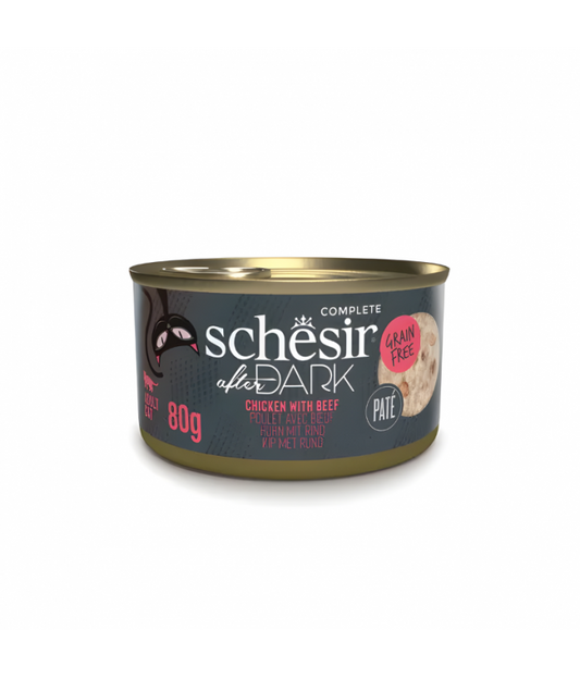 Schesir After Dark Pate Cat Can Chicken with Beef (80g)