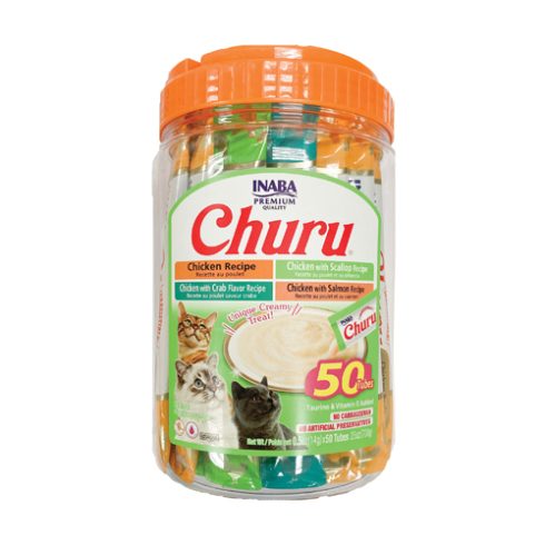 Inaba Churu Cat Chicken & Seafood Variety Jar 50 tube (700g)