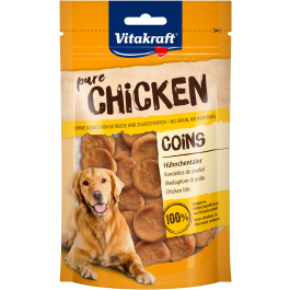 Vitakraft Chicken Coins Dog Treats 80g