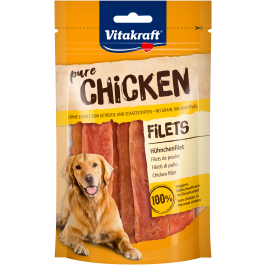 Vitakraft Pure Chicken Filets Dog Treats 80g