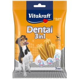 Vitakraft Dental 3in1 Small Dog Dental Treats 120g