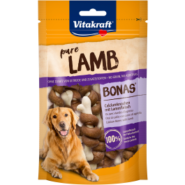 Vitakraft Bonas Calcium Bones with Lamb Dog Chews 80g